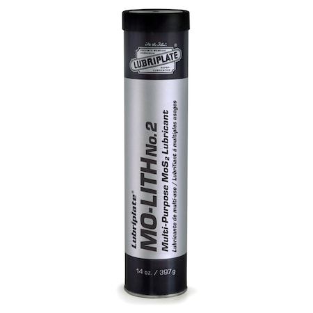 Lubriplate Mo-Lith No. 2, 40 Cartridges, General Purpose, Moly-Disulfide Grease, PK40 L0180-098